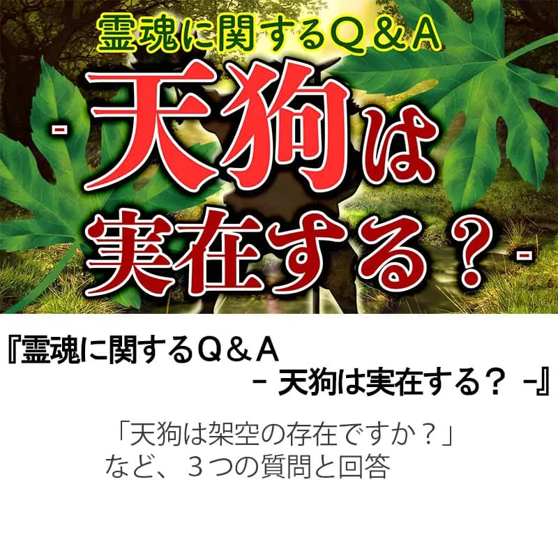 霊魂に関するＱ＆Ａ天狗は実在する？